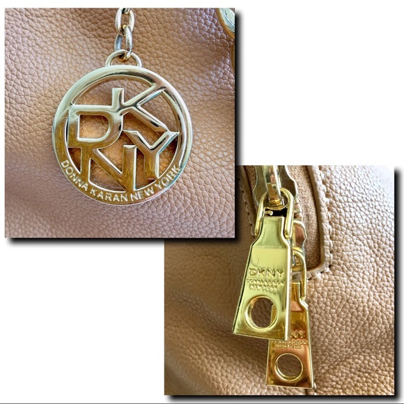 DKNY Tan/Camel Round Satchel - Picture 3 of 8